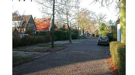 Foto waarop het groen karakter van Bergen is te zien